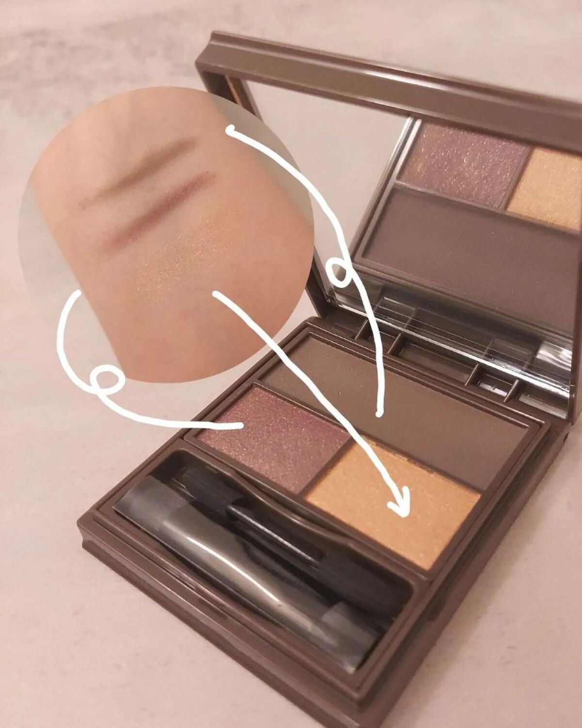 フーミー マルチアイブロウパウダー/WHOMEE/パウダーアイブロウを使ったクチコミ(2枚目)