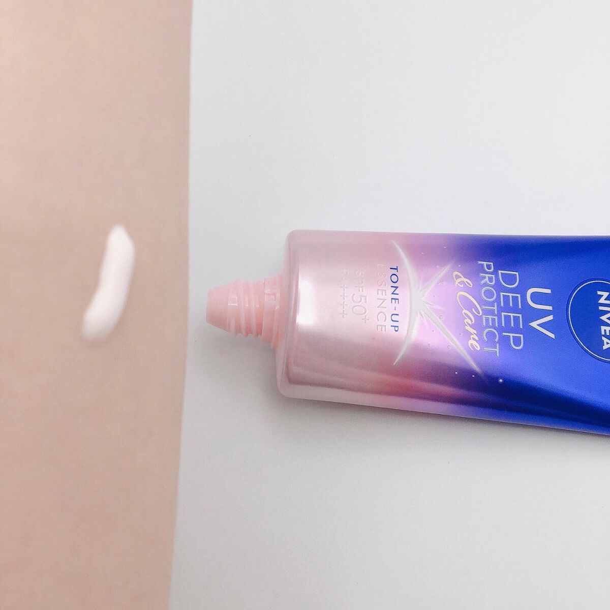 ニベアUV ディープ プロテクト&ケア トーンアップ エッセンス/ニベア/日焼け止めローションを使ったクチコミ(3枚目)