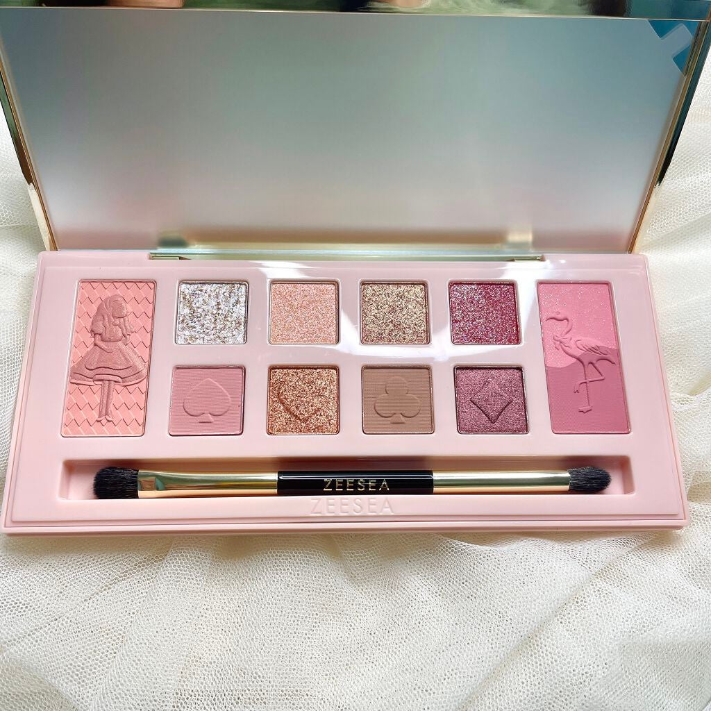 アリスドリームランドシリーズ 12色アイシャドウパレット(ZEESEA×大英博物館)/ZEESEA/アイシャドウパレットを使ったクチコミ(2枚目)