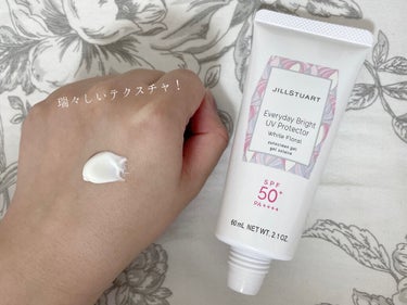 エブリデイブライト UVプロテクター ホワイトフローラル 75g/JILL STUART/日焼け止め・UVケアを使ったクチコミ（2枚目）