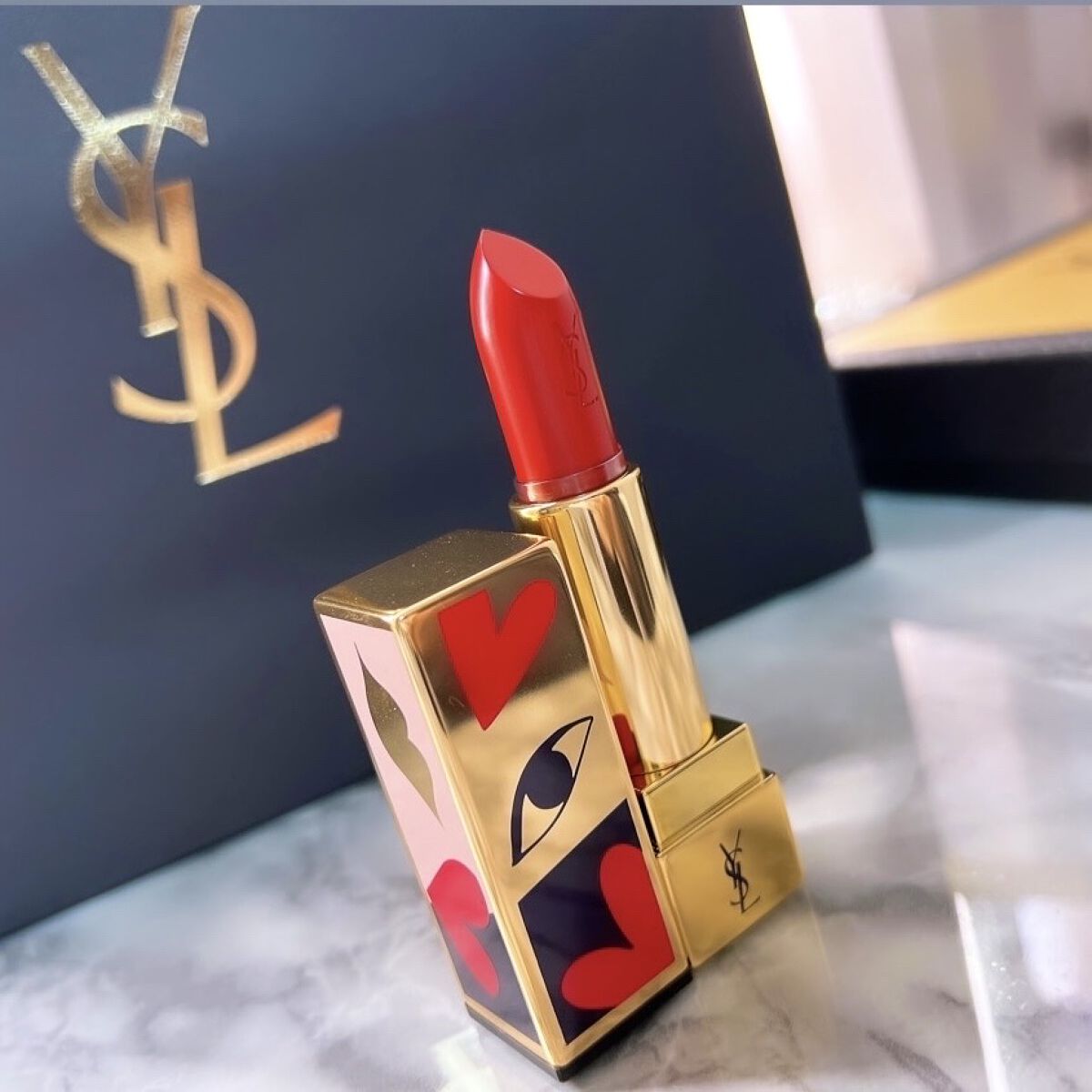 <旧>ルージュ ピュールクチュール <コレクター>No.120 テイク マイ レッド アウェイ/YVES SAINT LAURENT BEAUTE/口紅を使ったクチコミ（1枚目）