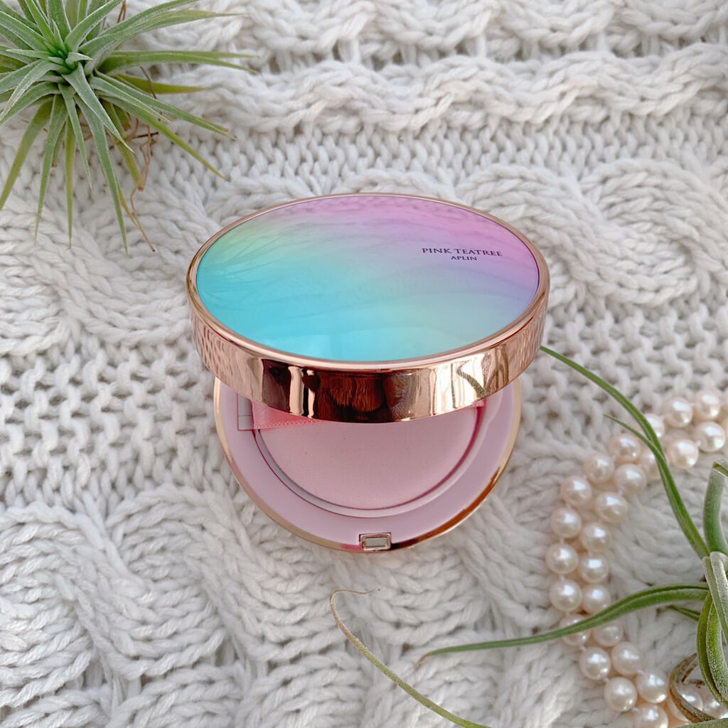 ピンクティーツリーカバークッション/APLIN/クッションファンデーションを使ったクチコミ(2枚目)