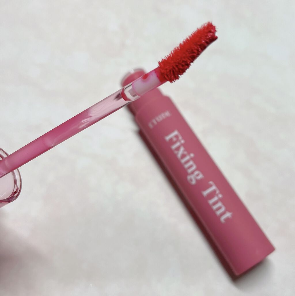 フィクシングティント スモーキーチェリー/ETUDE/リップティントを使ったクチコミ（3枚目）