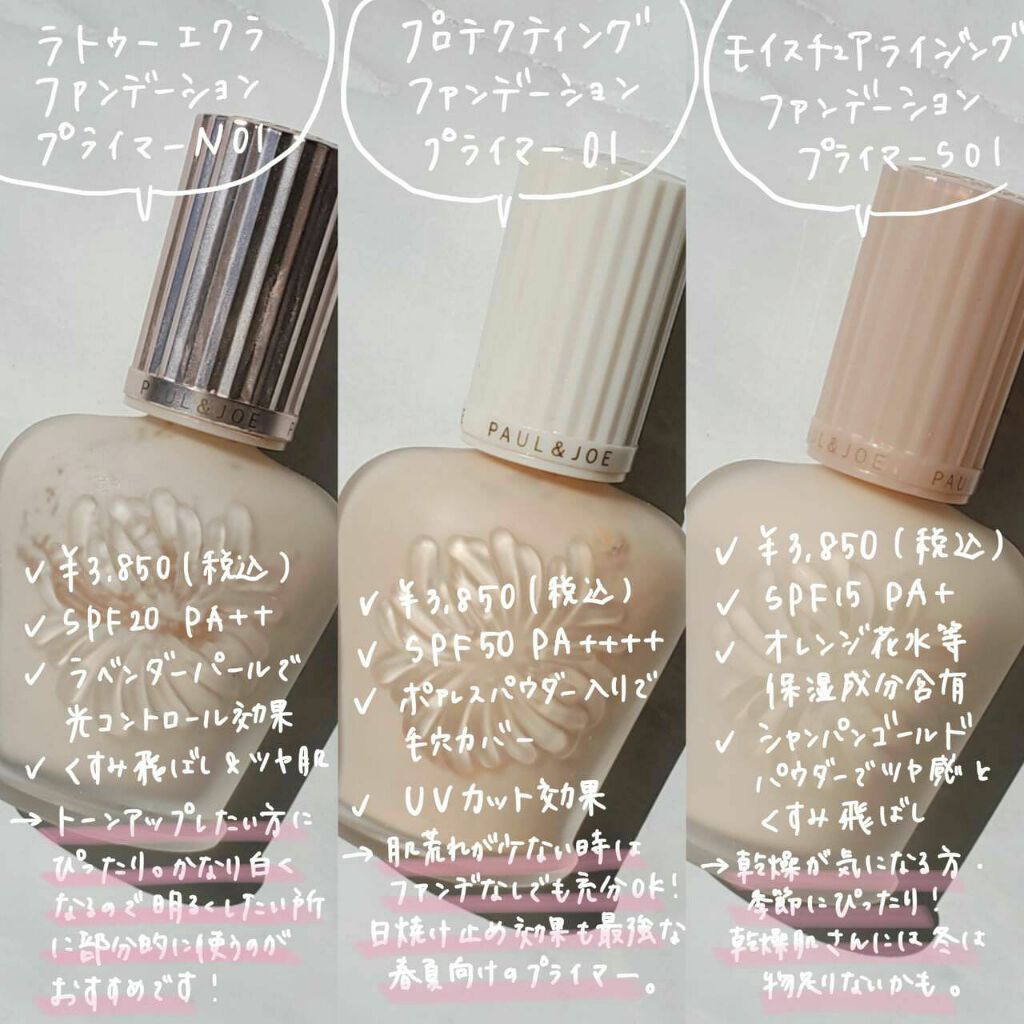 ラトゥー エクラ ファンデーション プライマー N/PAUL & JOE BEAUTE/化粧下地を使ったクチコミ(2枚目)