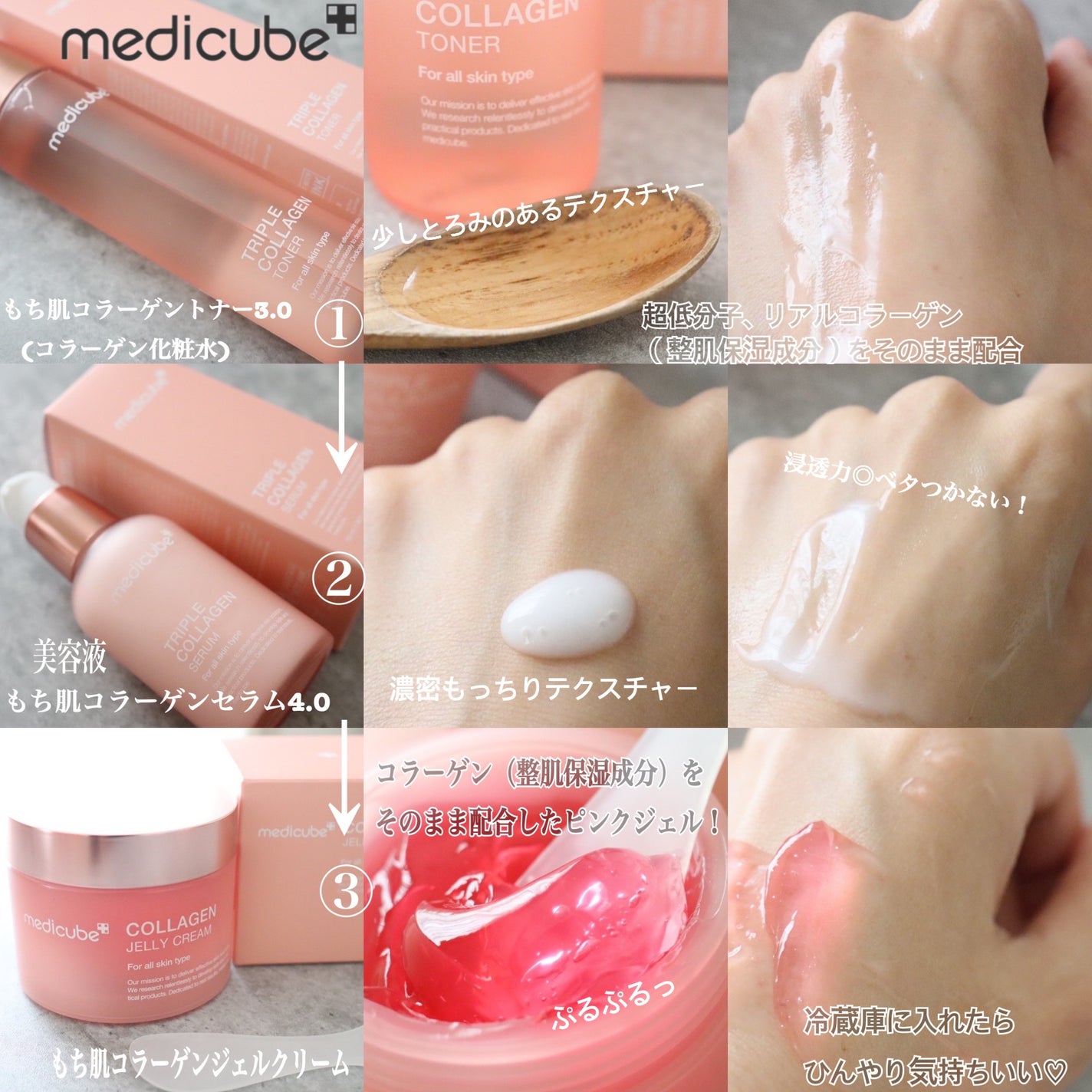 もち肌コラーゲンセラム3.0/MEDICUBE/美容液を使ったクチコミ(2枚目)