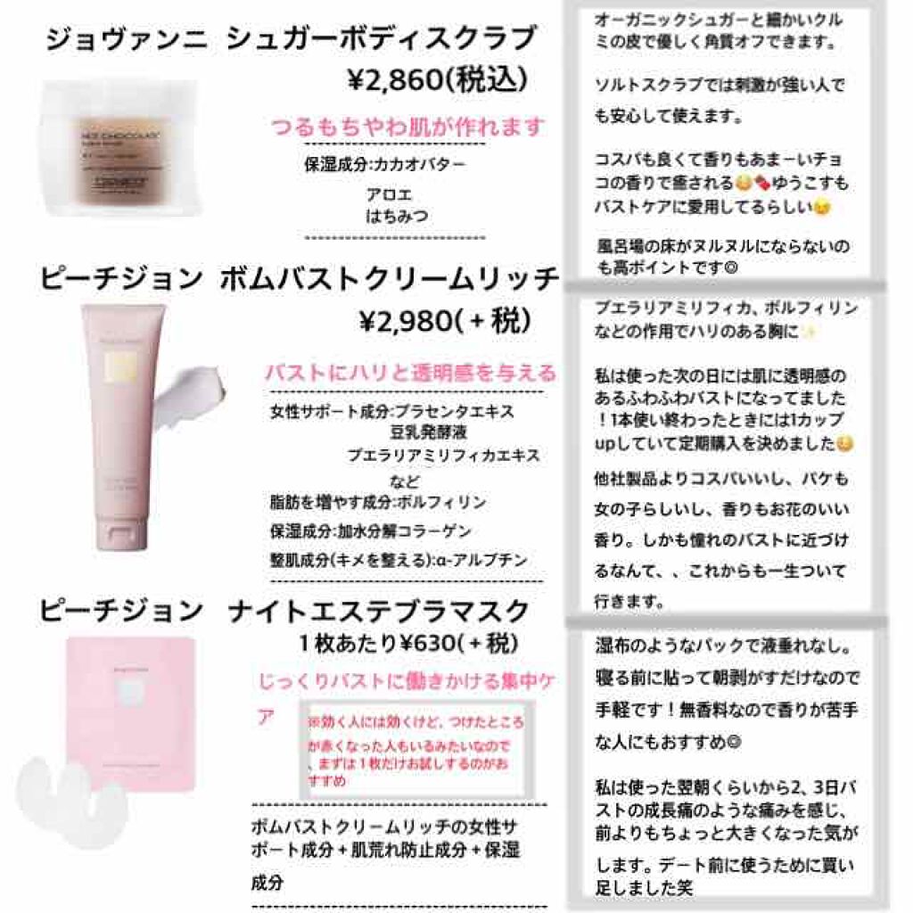 ボムバストクリーム リッチ/PEACH JOHN/バスト・ヒップケアを使ったクチコミ(2枚目)