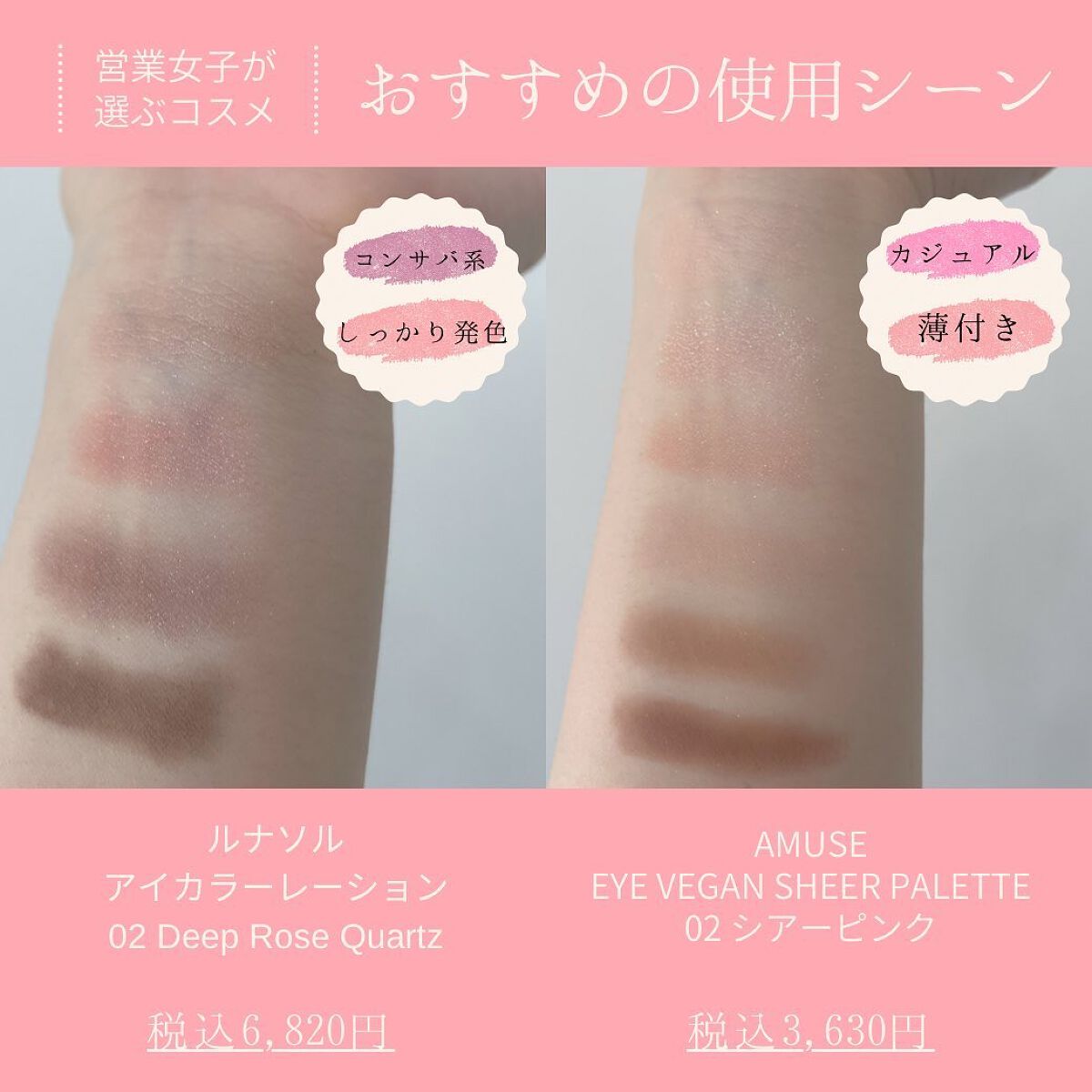 アイカラーレーション/LUNASOL/アイシャドウパレットを使ったクチコミ（2枚目）