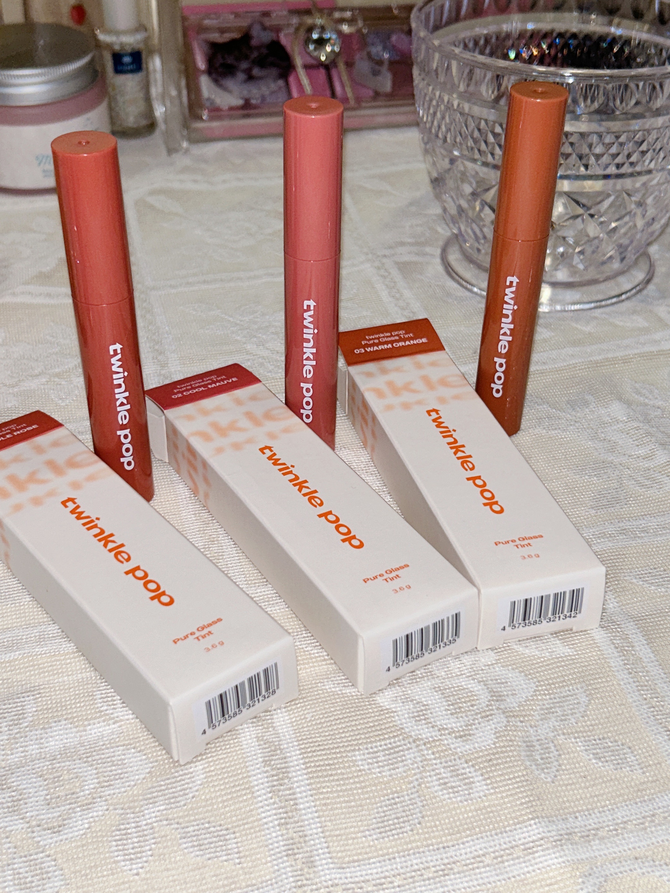 ピュアグラスティント 03 WARM ORANGE/TWINKLE POP/リップティントを使ったクチコミ（1枚目）