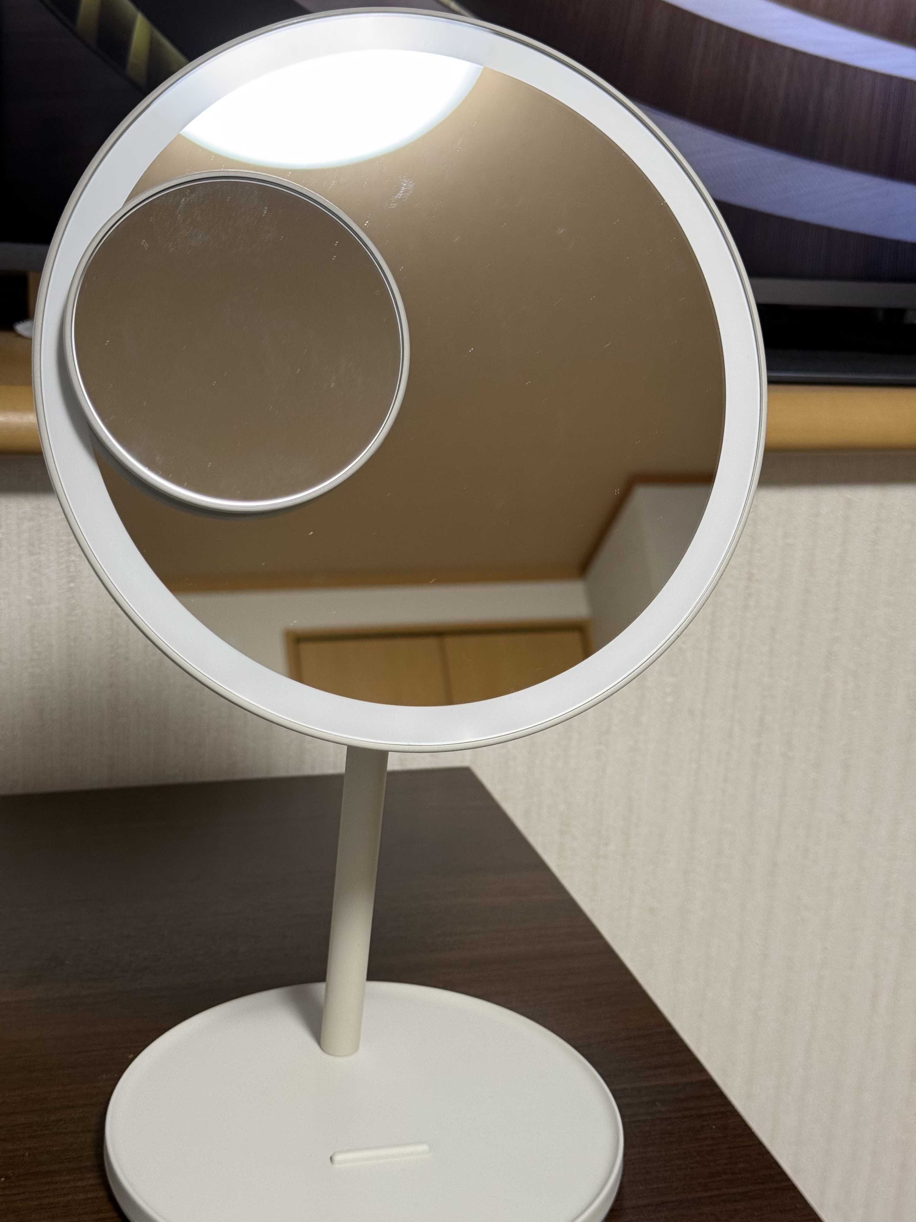 コードレスＬＥＤライト付ミラー/無印良品/その他を使ったクチコミ（2枚目）