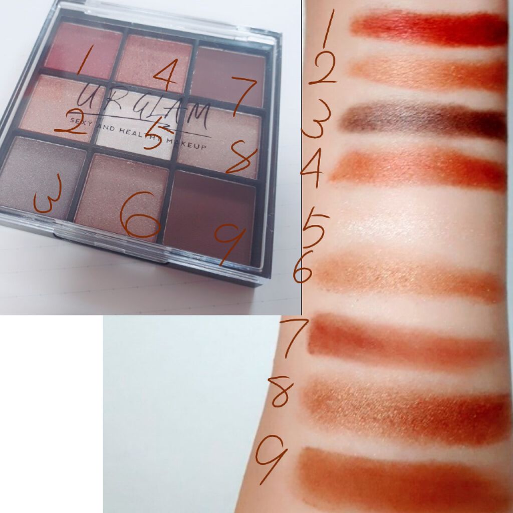 UR GLAM　BLOOMING EYE COLOR PALETTE/U R GLAM/アイシャドウパレットを使ったクチコミ（2枚目）