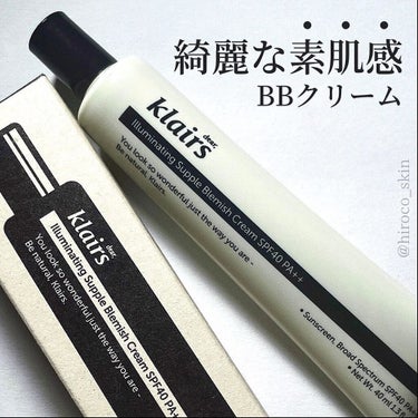 Klairs イルミネーティングサプルブレミッシュクリーム(40ml)のクチコミ「#Sponsored @klairs.jp #クレアス #BBクリーム
⁡
綺麗な素肌感が叶う.....」（1枚目）