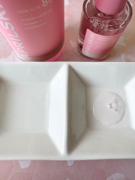 ピンクアロエムチンセラム/APRILSKIN/美容液を使ったクチコミ(3枚目)