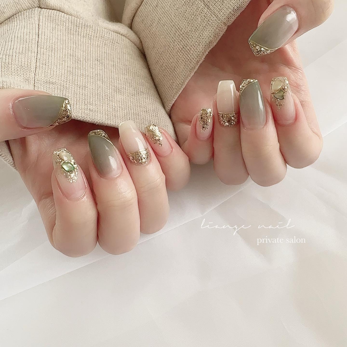 #ネイル,#大人ニュアンスネイル,#ニュアンスネイル,#ジェルネイル,#シェルネイル,#夏ネイルのネイルデザイン