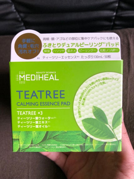 ティーツリーカーミングエッセンスパッド/MEDIHEAL/トナーパッドを使ったクチコミ(1枚目)