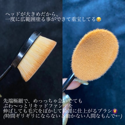 パーフェクトポアカバーブラシ/ロージーローザ/メイクブラシを使ったクチコミ(2枚目)