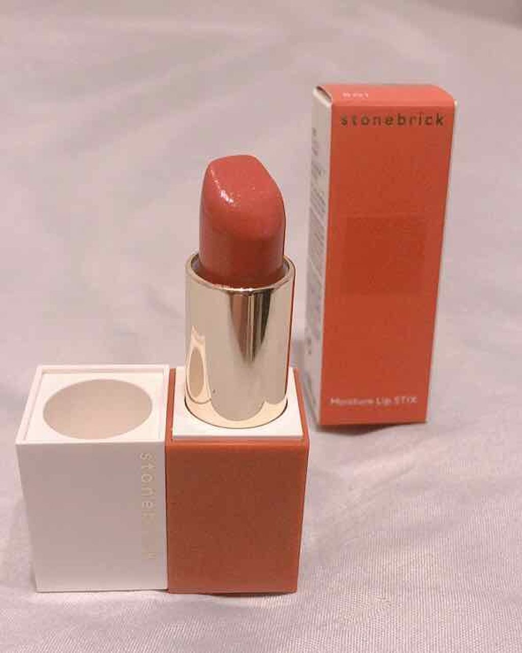 リップスティックスモイスチャー/STONEBRICK/口紅を使ったクチコミ（1枚目）