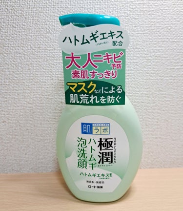 極潤 ハトムギ泡洗顔 160ml（ポンプ）/肌ラボ/泡洗顔の画像