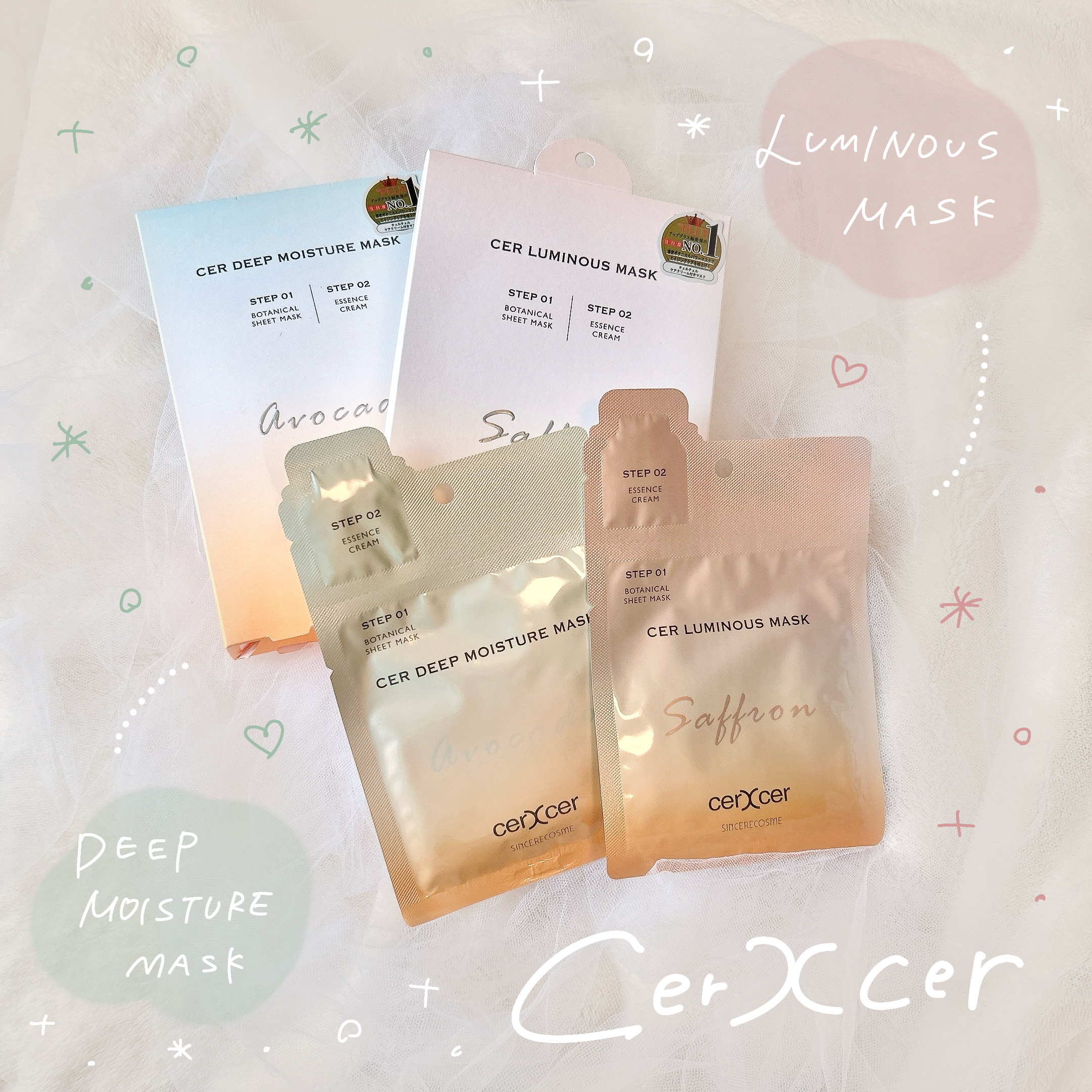 ルミナスマスク   (ケアクリーム付き) /cerXcer/シートマスク・パックを使ったクチコミ（1枚目）