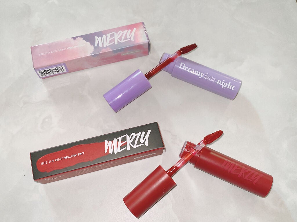 バイト ザ ビート メロウ ティント/MERZY/リップティントを使ったクチコミ(2枚目)