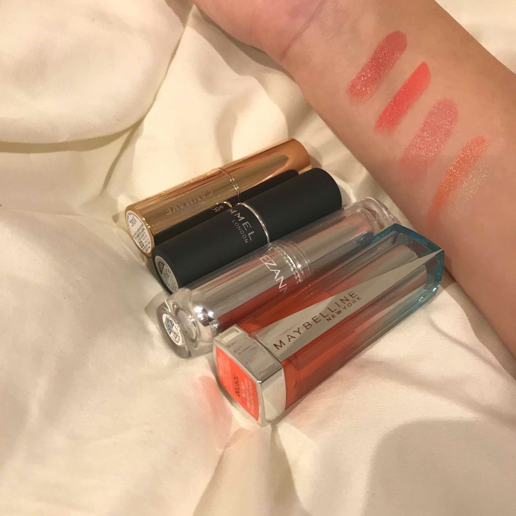 ラスティンググロスリップ/CEZANNE/口紅を使ったクチコミ（2枚目）