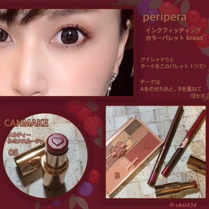 インク フィッティング カラー パレット/PERIPERA/アイシャドウパレットを使ったクチコミ(4枚目)