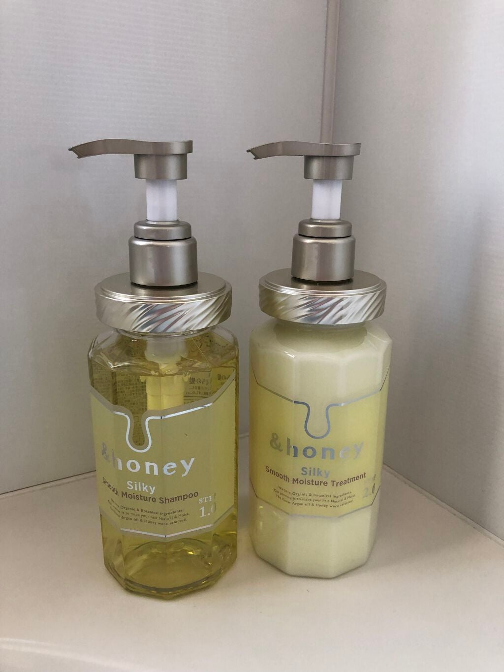 シルキー スムースモイスチャー シャンプー 1.0/ヘアトリートメント 2.0/&honey/市販シャンプーを使ったクチコミ(2枚目)