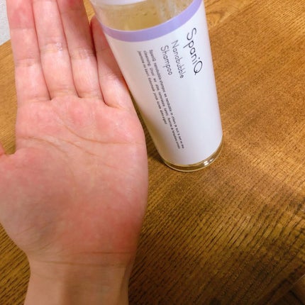 SpaniQ SpaniQ ナノバブルシャンプーのクチコミ「スパニーク ナノバブルシャンプー
振って使うという珍しいシャンプー。
中に回転ボールがあり、.....」(2枚目)