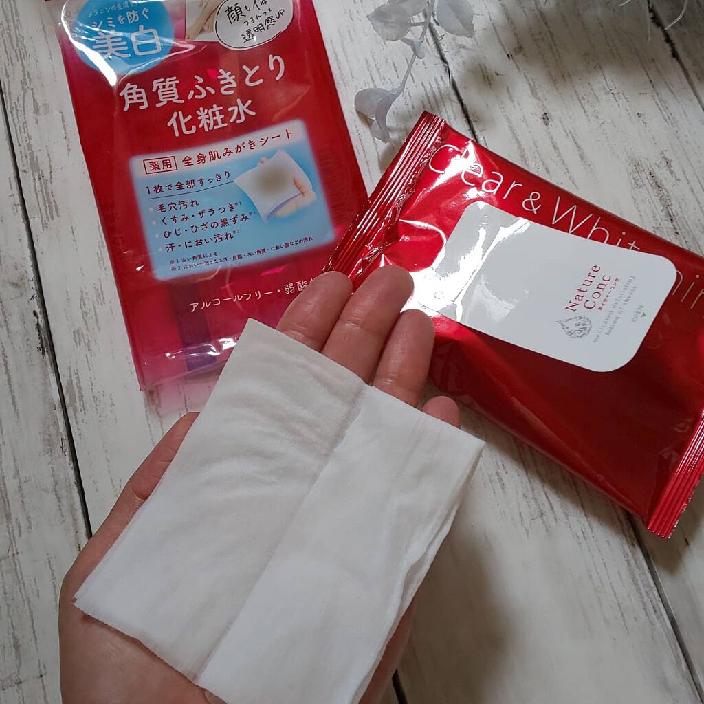 ネイチャーコンク 薬用 ふきとり化粧水シート ネイチャーコンクの口コミ 汗ふきシートの進化版かも ただ 汗や汚れを By みるくたま 混合肌 30代後半 Lips
