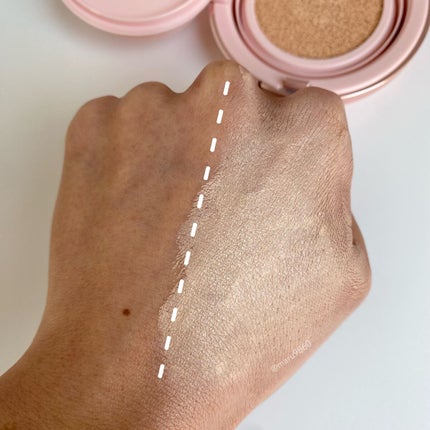 ハイパーカバーフィットクッション ピンク(桜エディション)/APRILSKIN/クッションファンデーションを使ったクチコミ(6枚目)