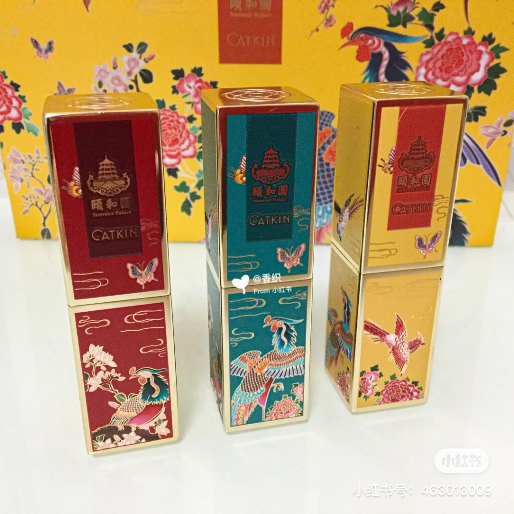 頤和園 コラボ 彫刻口紅/CATKIN/口紅を使ったクチコミ(3枚目)