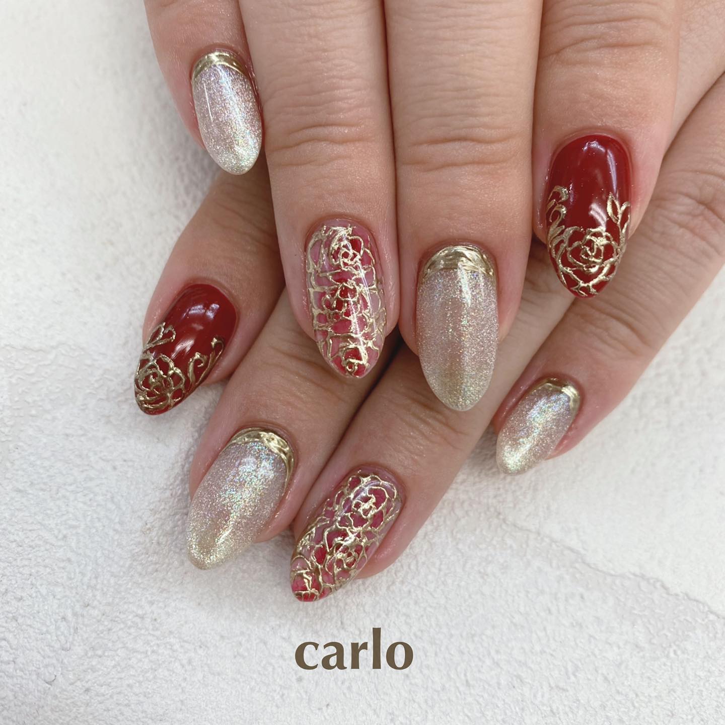 #ネイル,#ジェルネイル,#ニュアンスネイル,#キラキラネイル,#手書きアートネイル,#シンプルネイル,#ミラーネイル,#バラネイルのネイルデザイン