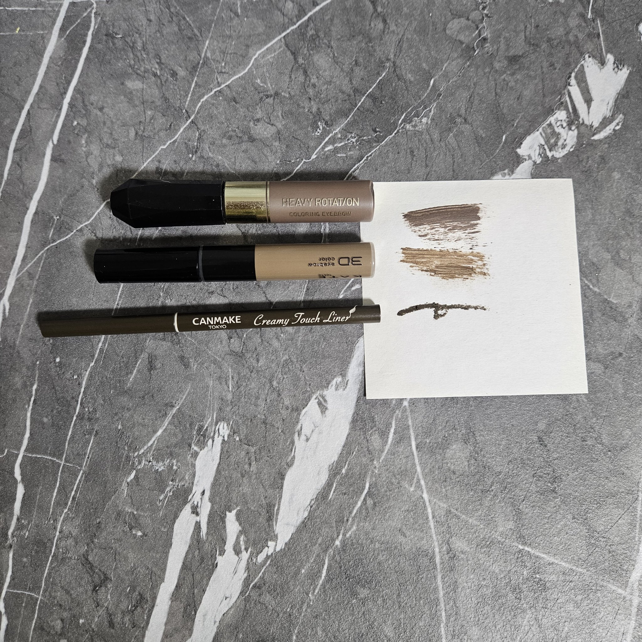 ケイト 3DアイブロウカラーZ BR-6 オリーブブラウン/KATE/眉マスカラを使ったクチコミ（2枚目）