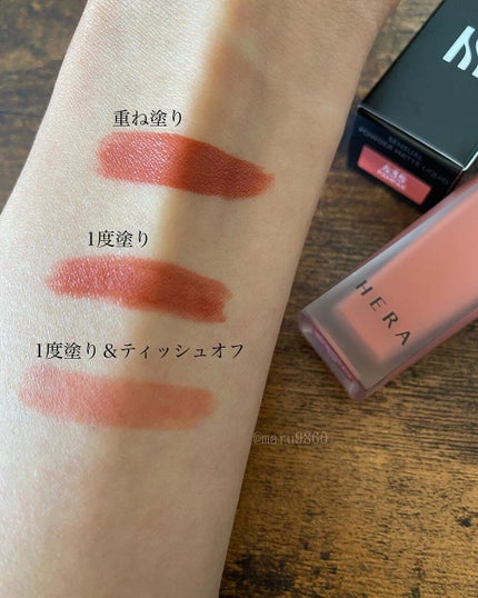 センシュアルパウダーマットリキッド/HERA/口紅を使ったクチコミ(5枚目)