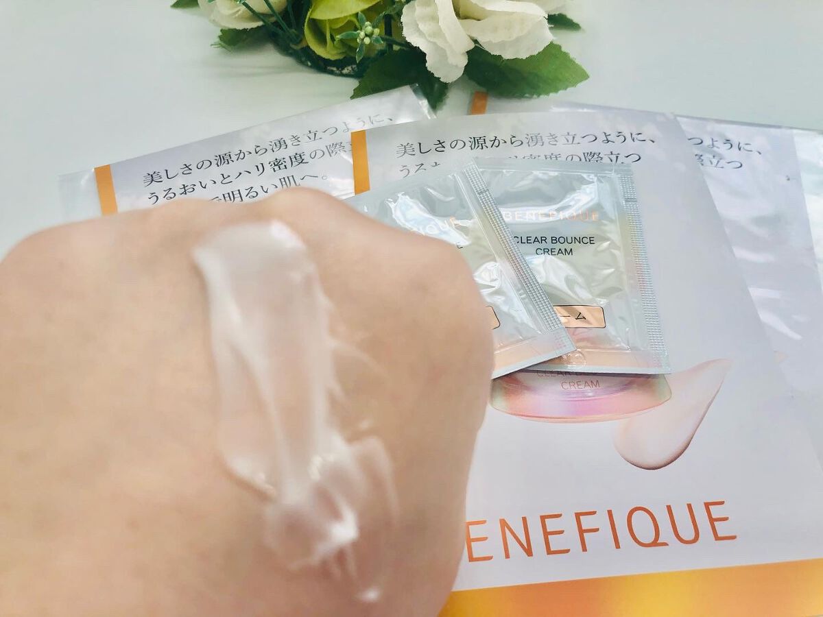 クリアバウンスクリーム /BENEFIQUE/フェイスクリームを使ったクチコミ(4枚目)