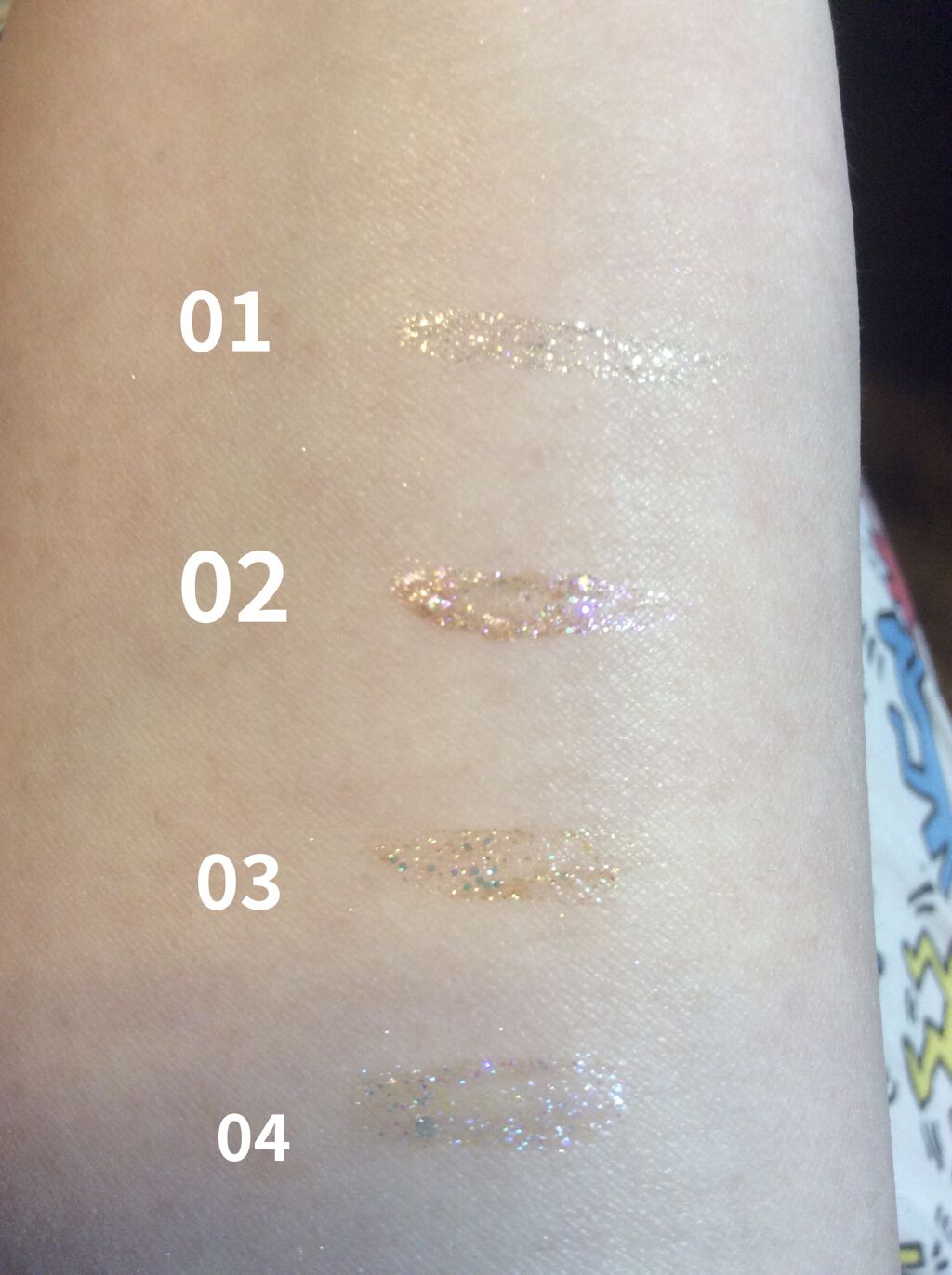 リキッド グリッター シャドウ/rom&nd/グリッターを使ったクチコミ（2枚目）