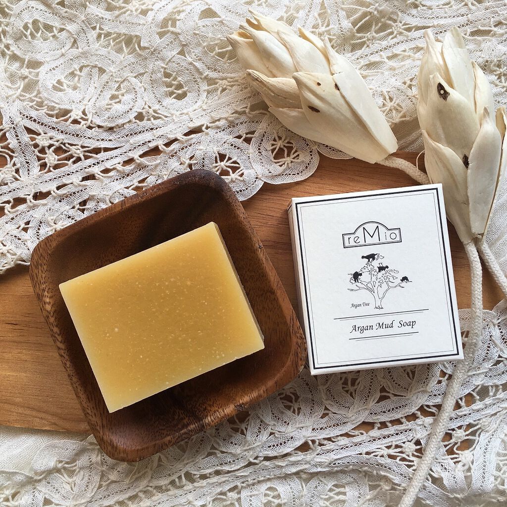 アルガンクレイ石鹸/reMio(レミオ)/洗顔石鹸を使ったクチコミ（1枚目）