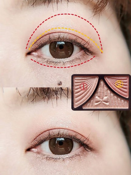 ジューシーピュアアイズ/キャンメイク/アイシャドウパレットを使ったクチコミ(3枚目)