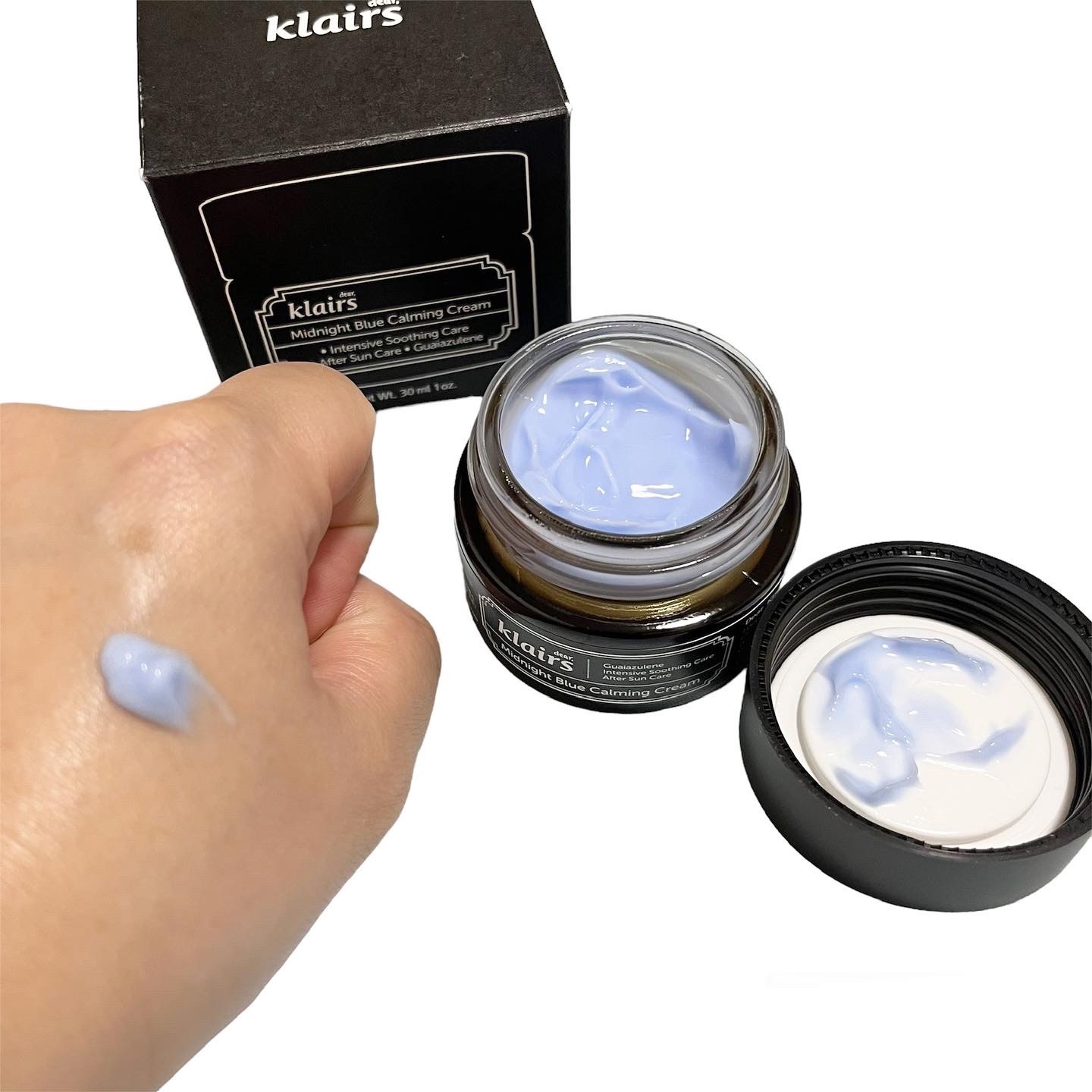 ミッドナイトブルーカーミングクリーム/Klairs/フェイスクリームを使ったクチコミ（2枚目）