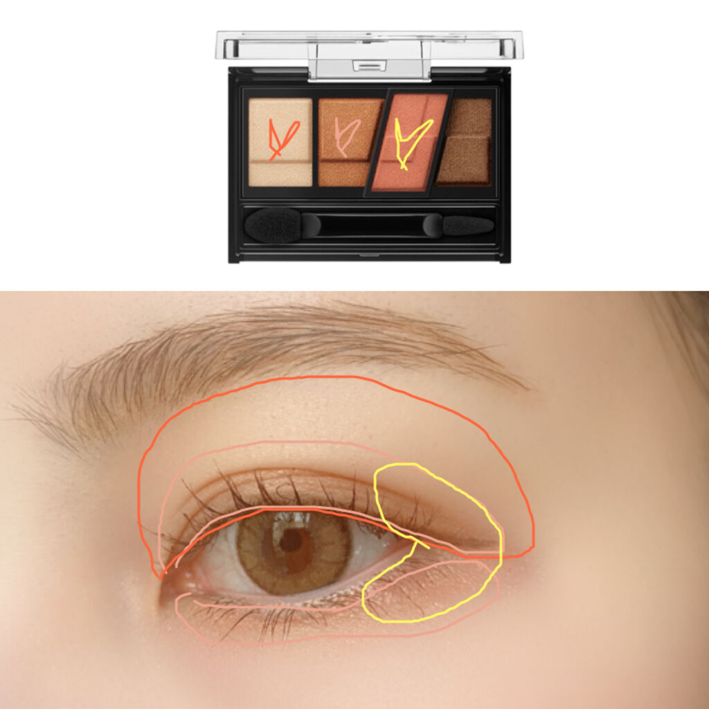 デザイニングブラウンアイズ/KATE/アイシャドウパレットを使ったクチコミ（3枚目）