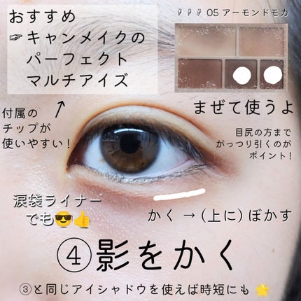 パーフェクトマルチアイズ/キャンメイク/アイシャドウパレットを使ったクチコミ(5枚目)