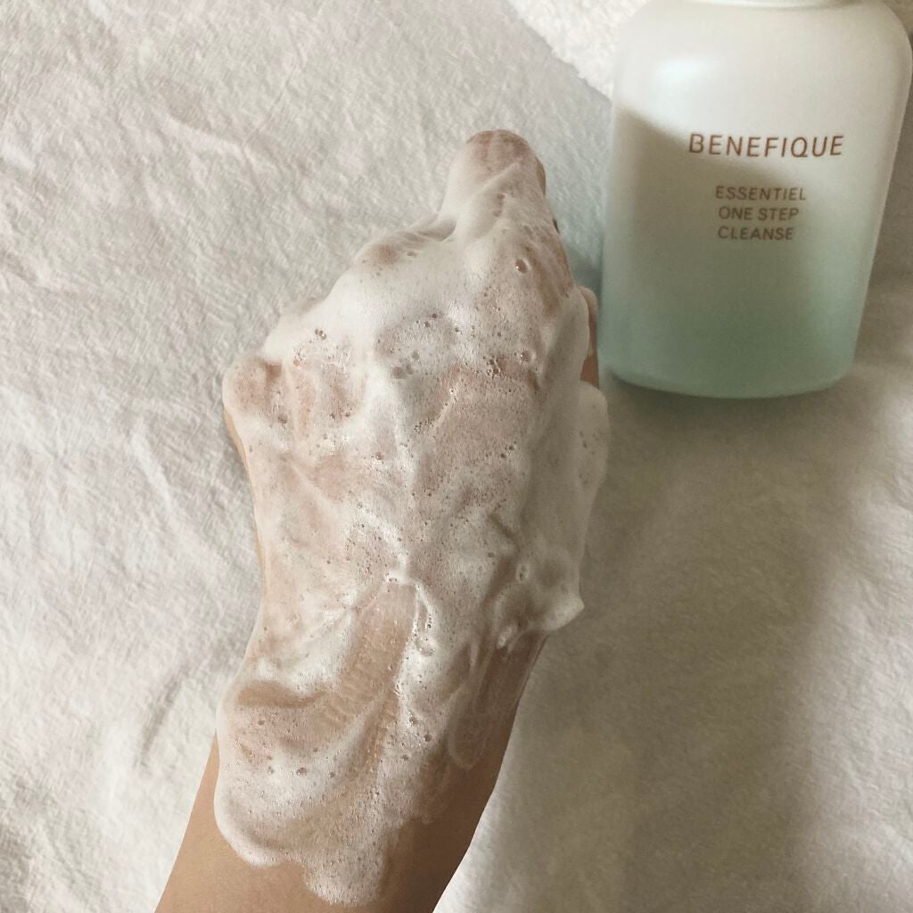 エッセンシャル ワンステップクレンズ/BENEFIQUE/泡洗顔を使ったクチコミ(4枚目)