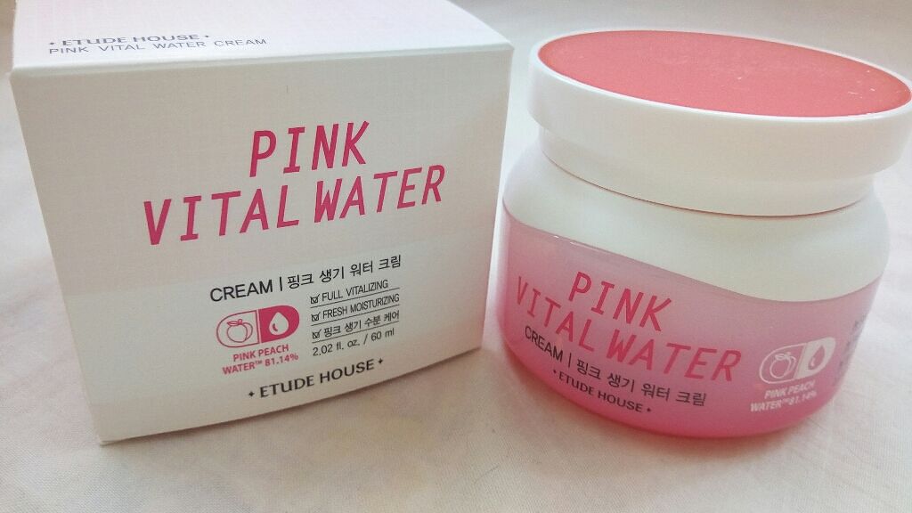 ピンクバイタル ウォータークリーム/ETUDE/フェイスクリームを使ったクチコミ（1枚目）