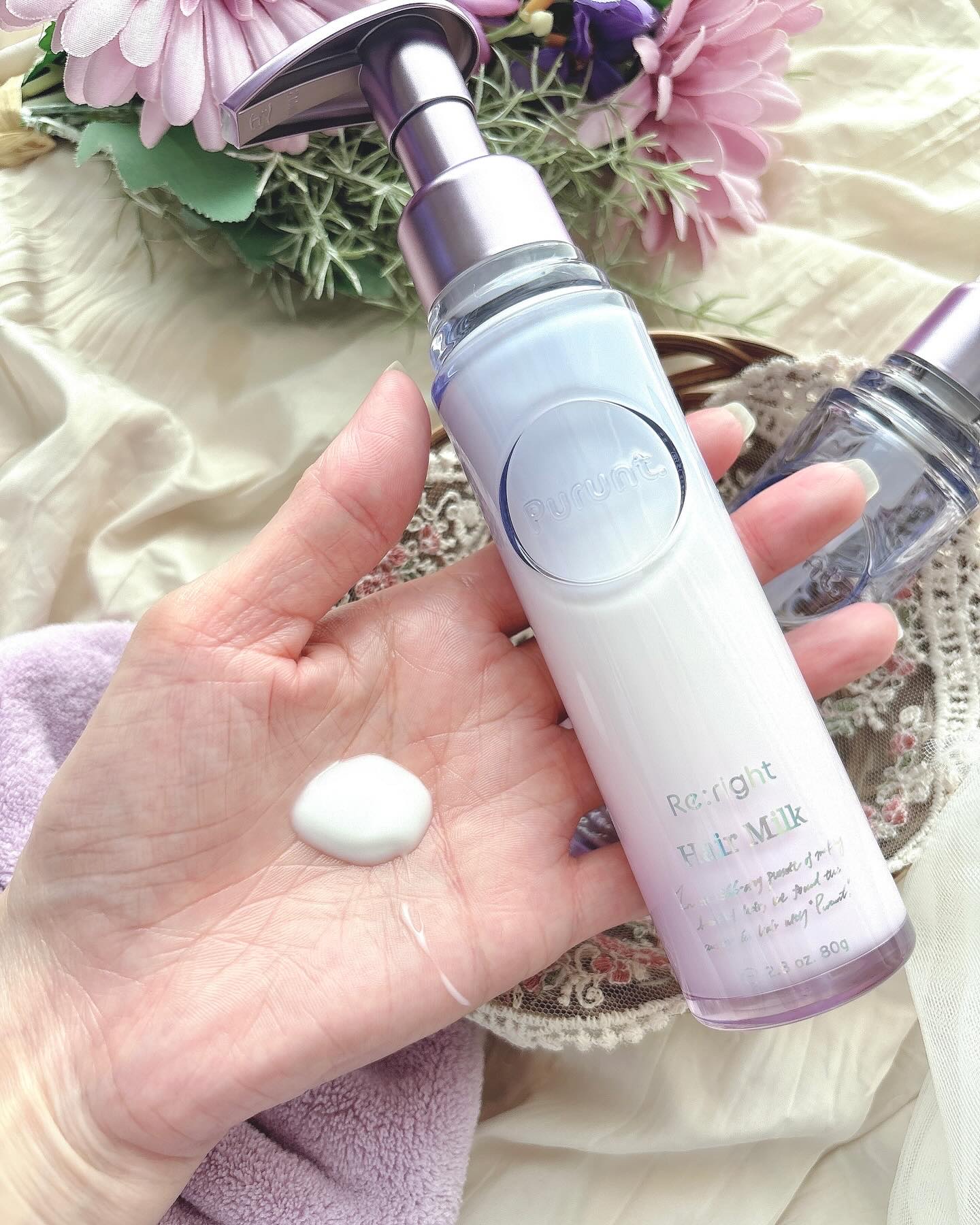 プルント リライト美容液ヘアミルク/Purunt./ヘアミルクを使ったクチコミ（3枚目）