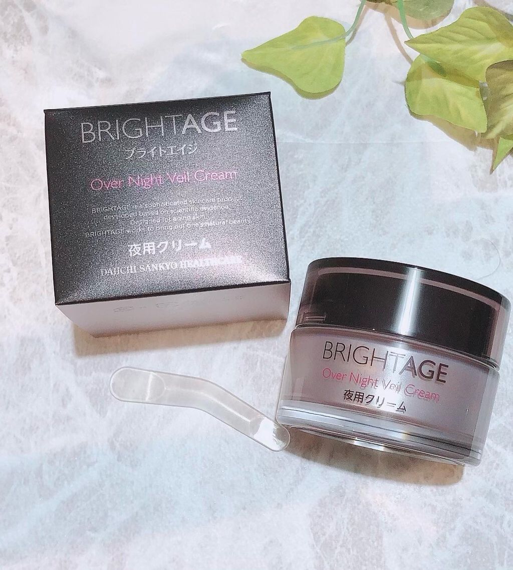 オーバーナイト ヴェールクリーム/BRIGHTAGE/フェイスクリームを使ったクチコミ(2枚目)