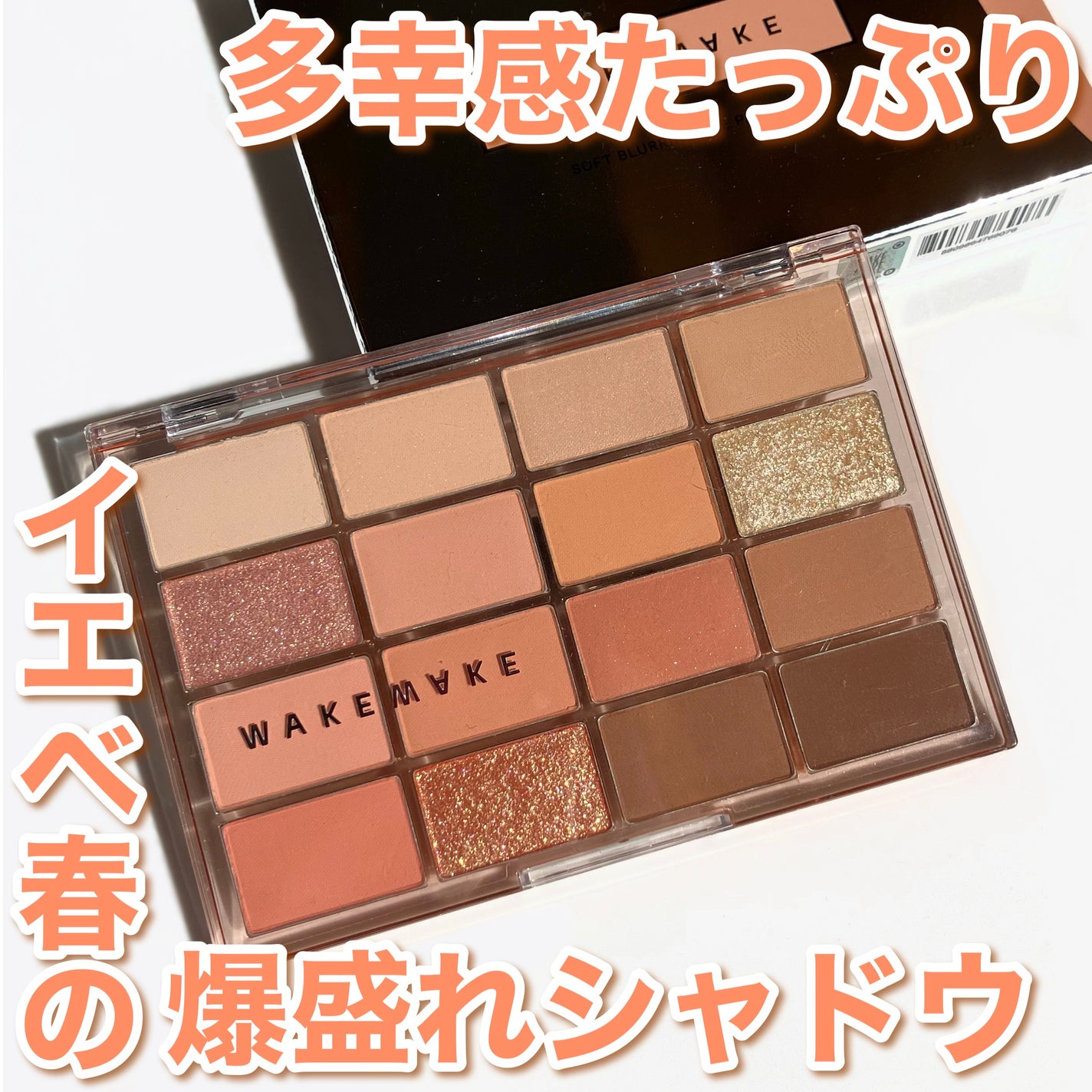 ソフトブラーリングアイパレット/wakemake/アイシャドウパレットを使ったクチコミ(1枚目)