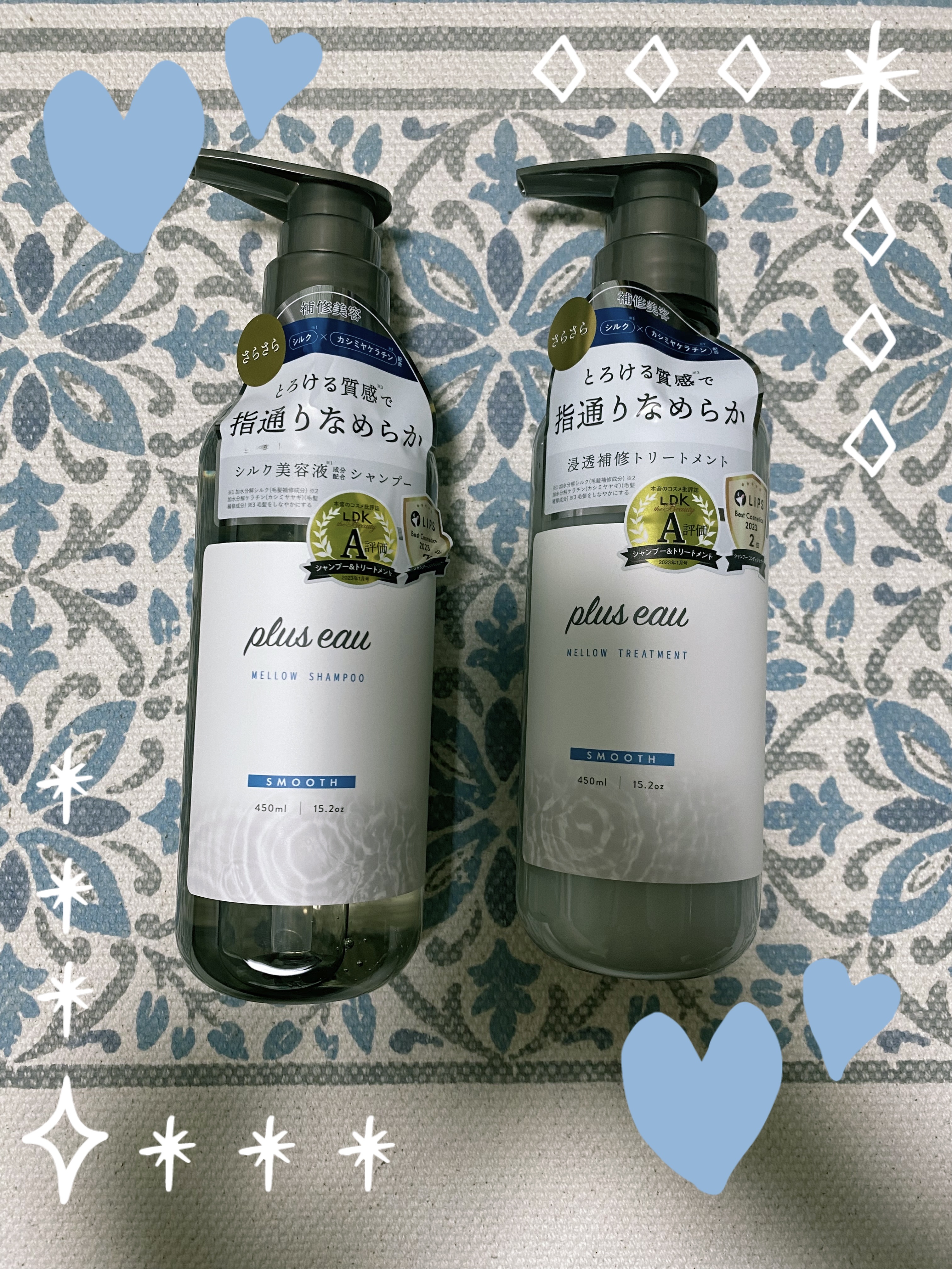 メロウシャンプー/メロウトリートメント/plus eau/市販シャンプーを使ったクチコミ（1枚目）