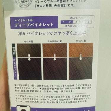 リーゼ 泡カラーのクチコミ「【リーゼ 泡カラー】
内容量:1回分

- ̗̀‎𖤐ディープバイオレット

4月から社会人だっ.....」（2枚目）