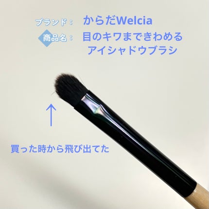 目のキワまできわめるアイシャドウブラシ/ウエルシア/メイクブラシを使ったクチコミ(3枚目)