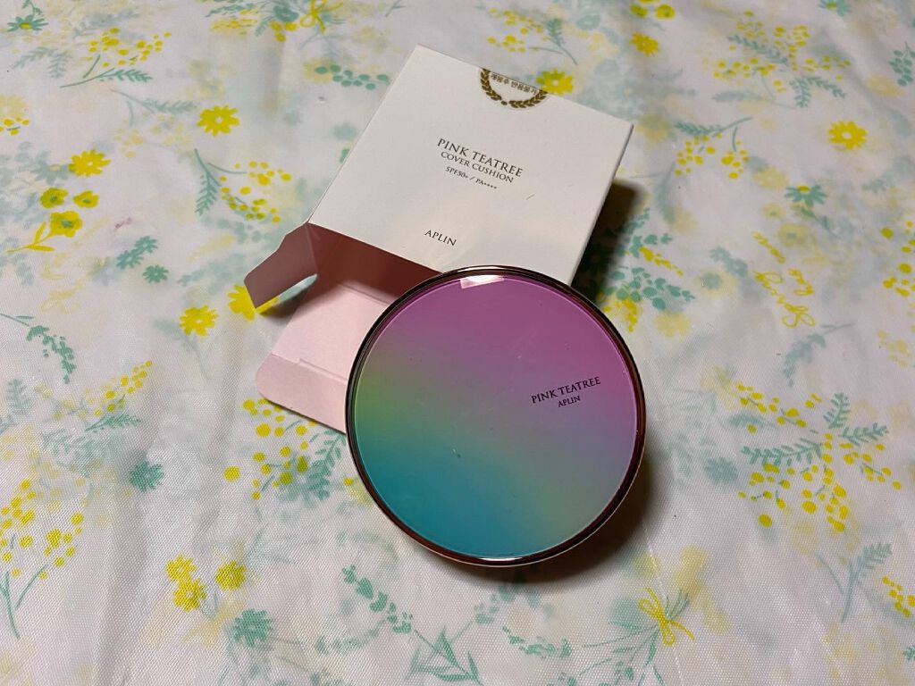 ピンクティーツリーカバークッション/APLIN/クッションファンデーションを使ったクチコミ（1枚目）