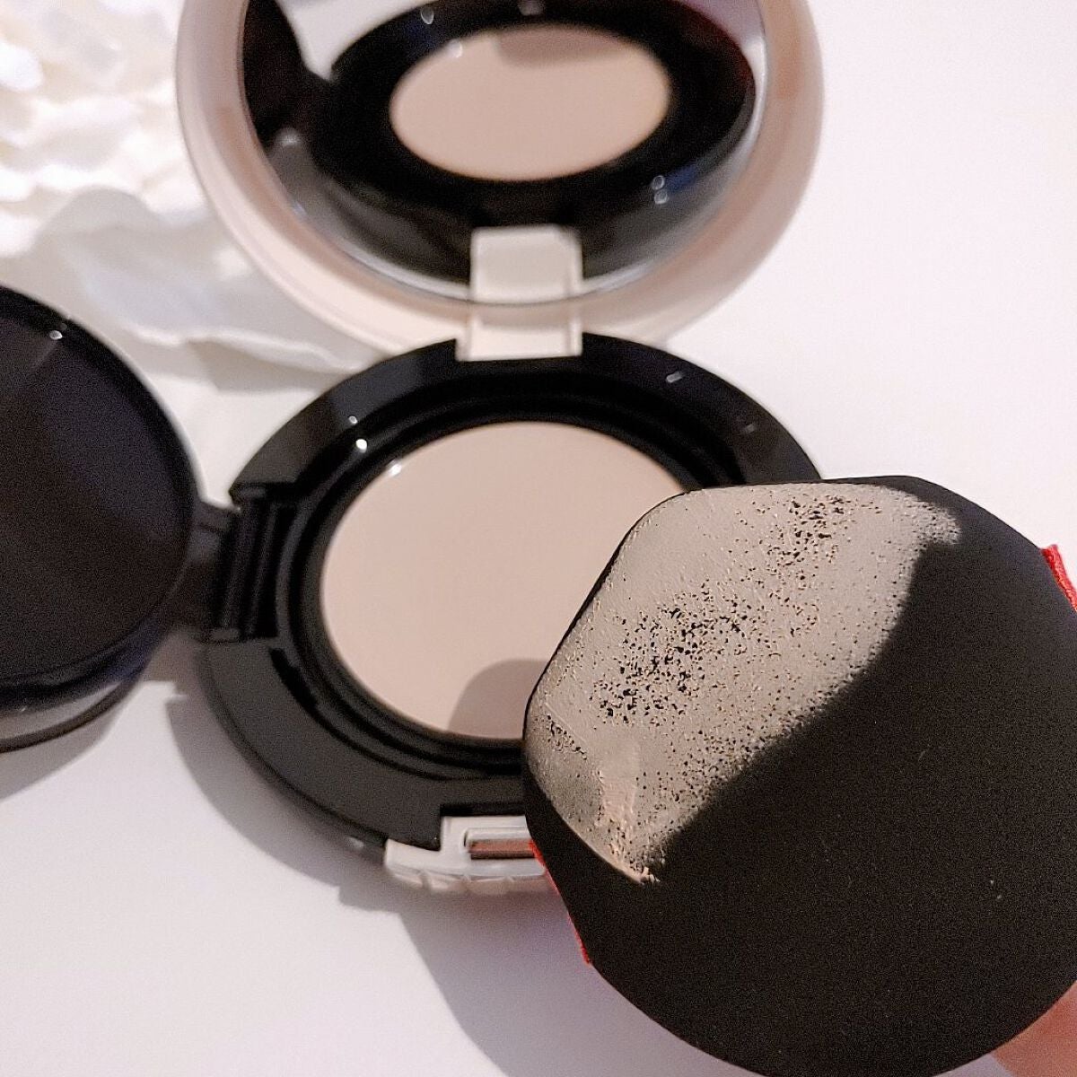 ドラマティッククッションジェリー/マキアージュ/クッションファンデーションを使ったクチコミ(4枚目)